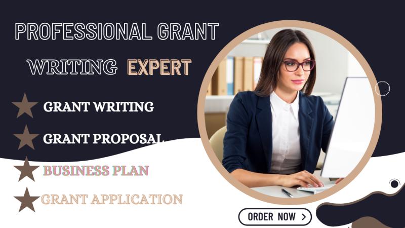 write detailed grant proposal writing, grant research, and grant application