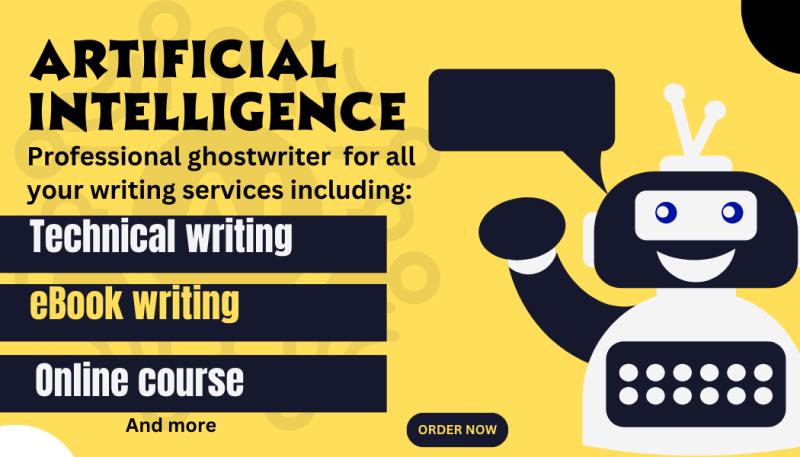 I will ghostwrite on artificial intelligence, neural networks, chatgpt, blockchain