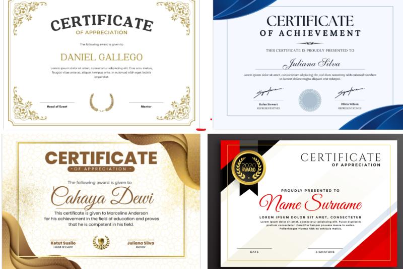 I will exquisite certificate design wizardry