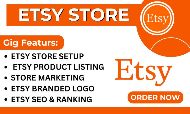 Etsy Shop Setup, Etsy Product Listing & Etsy Digital Product