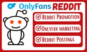 I will do adult web link promotion, OnlyFans page marketing, Reddit subscriber management