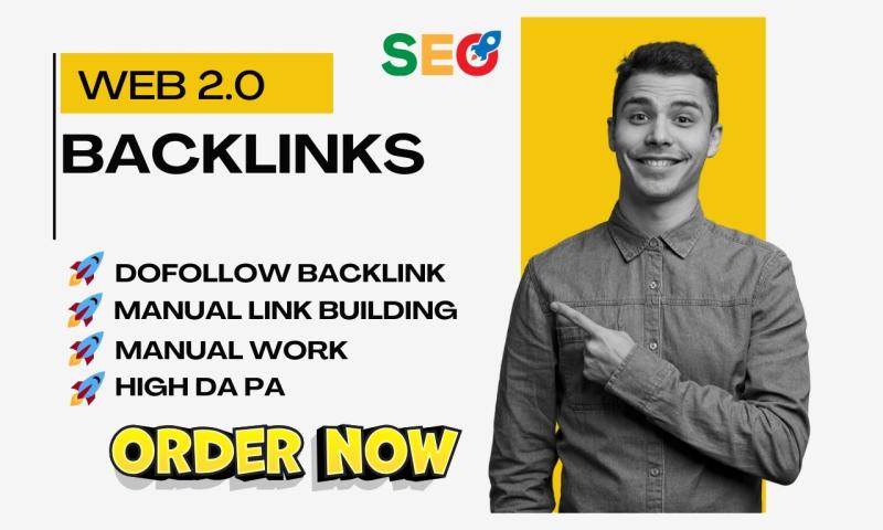 I will do Web 2.0 Backlinks Manually