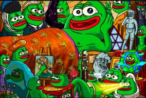 I will create nft meme art, crypto meme art, pepe character, emote pepe art