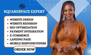 I will squarespace website design squarespace website redesign squarespace landing page