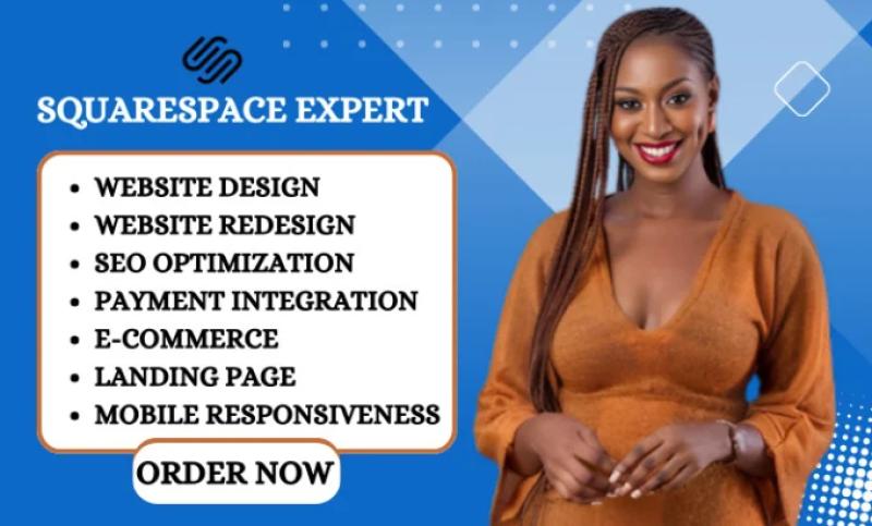 I will squarespace website design squarespace website redesign squarespace landing page