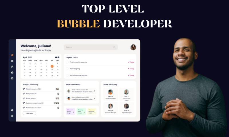 I will be your Bubble Developer for Bubble.io, Bubble Adalo, Bubble MVP, and Bubble SaaS