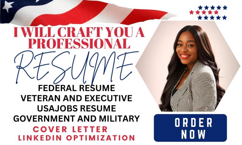 I will design federal resume, USA jobs, executive, CEO, svp, suite, government resume