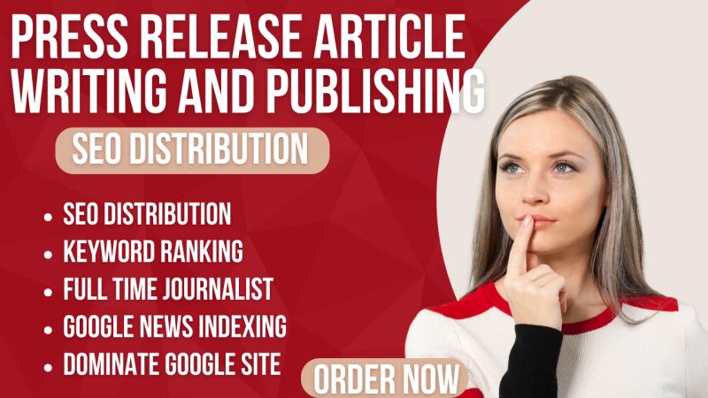 I will write enticing SEO article press release distribution, press release writing