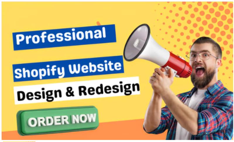I will Shopify store design, Shopify website redesign, Shopify store redesign