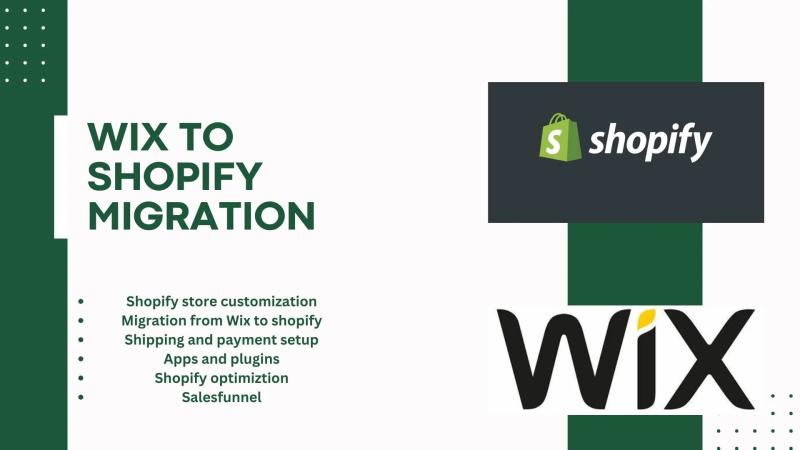 I will migrate Wix to Shopify: Website Backup, Shopify Migration, Website Migration