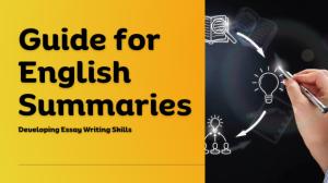 I will make english summaries or essays