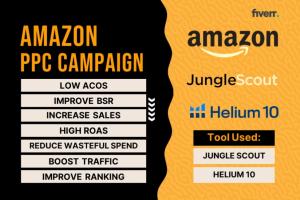 I will setup and manage Amazon PPC Campaign, Amazon Ads Campaign, and Amazon FBA PPC