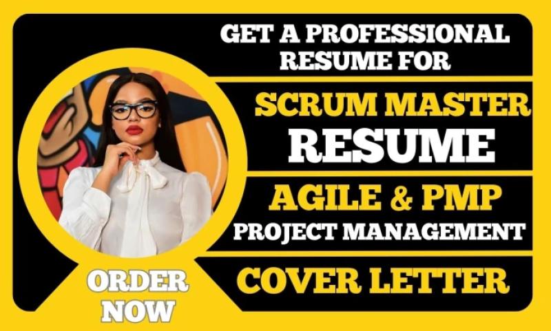 I will write scrum master, agile, project management, project manager and cover letter