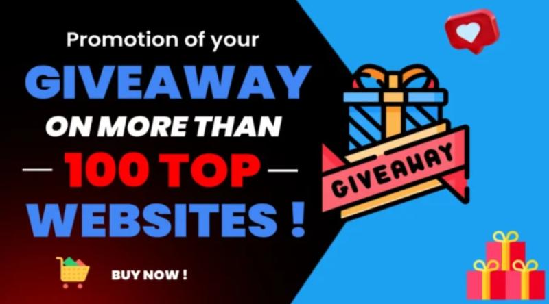 I will promote your giveaway, Black Friday promotion, raffle, sweepstakes