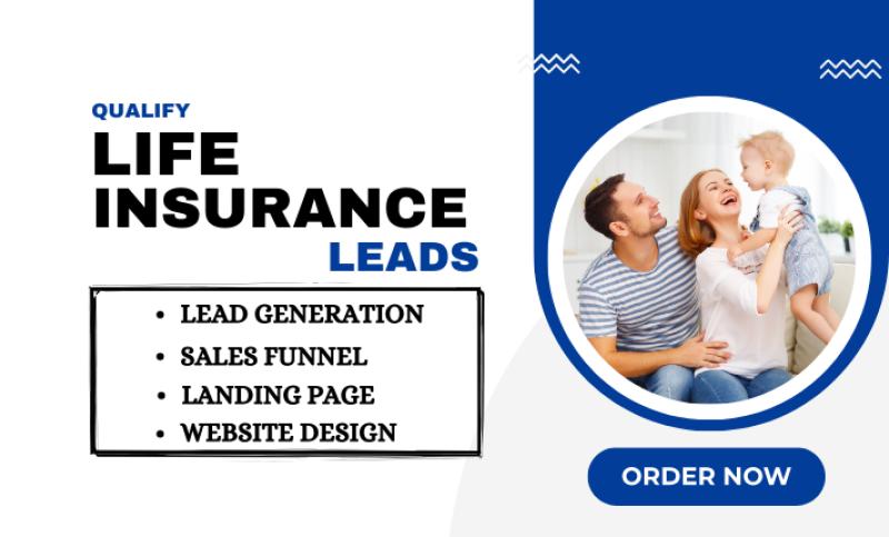 I will design insurance website for life insurance and insurance lead generation