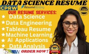 I will write data science resume, cybersecurity, and machine learning resume in 24hrs