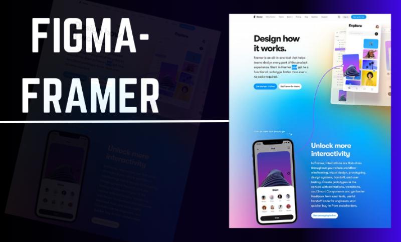 I will create a unique website design with Framer, Figma expertise, and Framer redesign