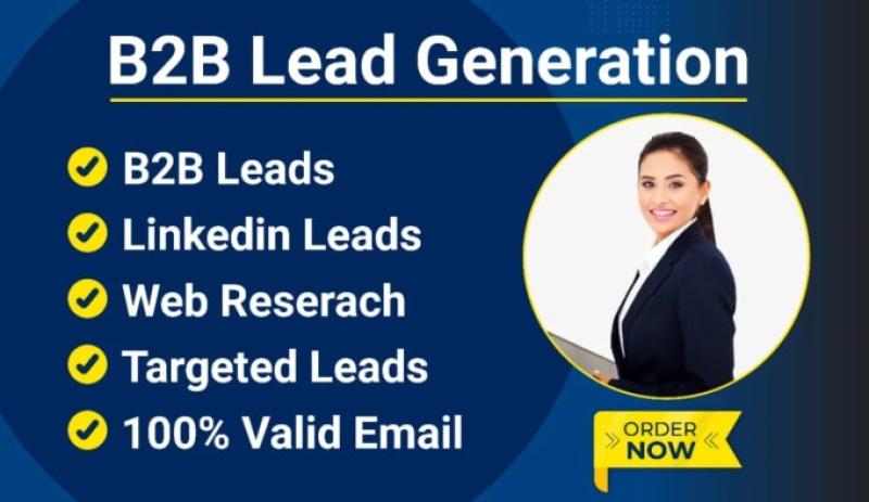I will do targeted B2B LinkedIn lead generation, prospect list building