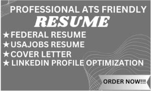 I will provide federal resume writing service, linkedin that generates interviews