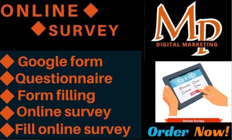 I will create online form using jotform, typeform, online survey, fillable pdf form