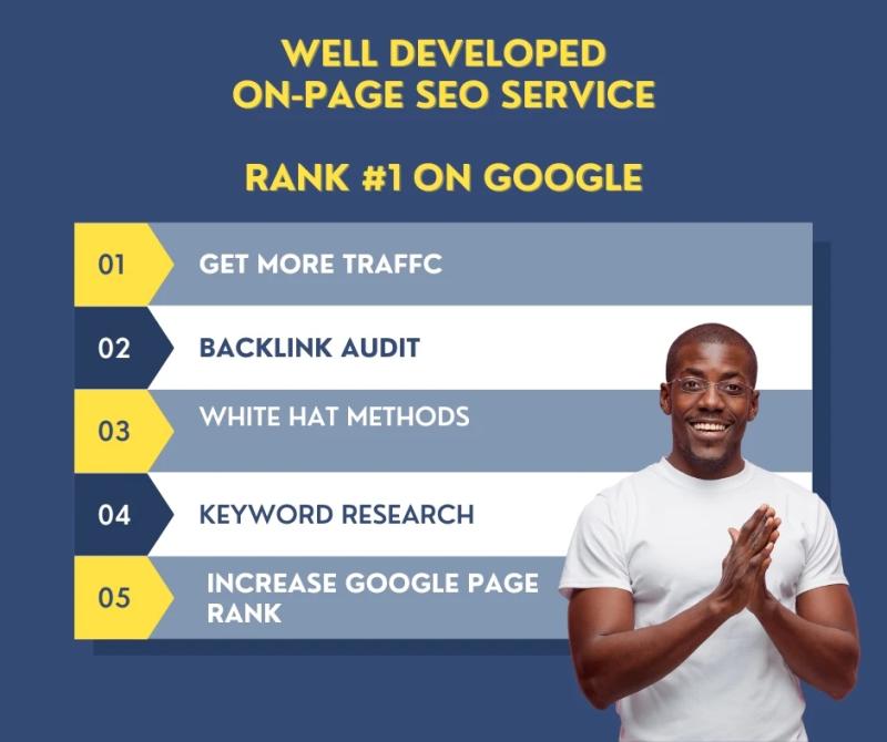I will do on page SEO optimization for top Google search rankings