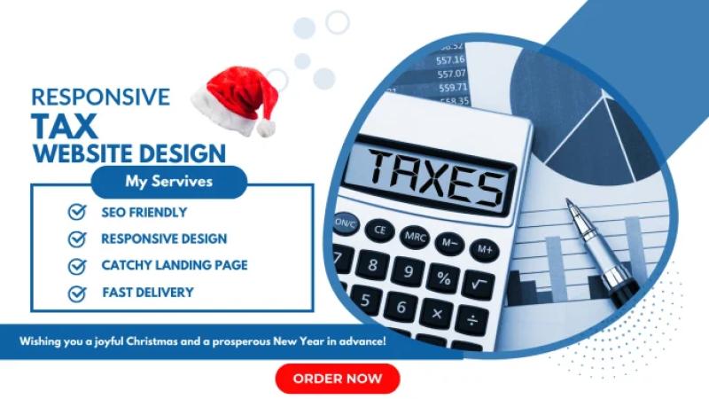 I will design or redesign tax advisor, consultancy, financial advisor, loan website