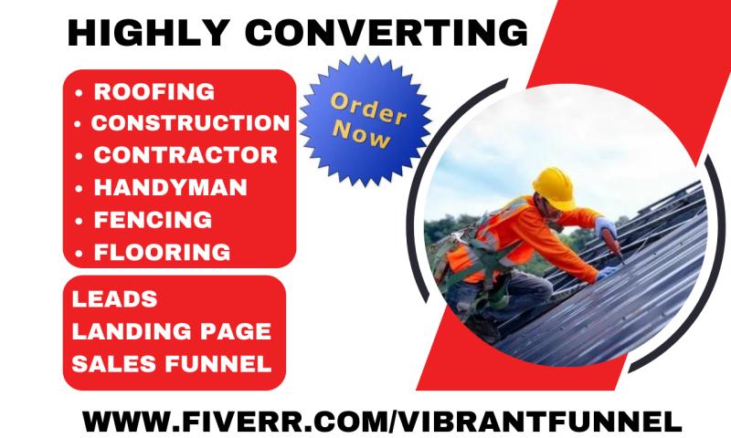 Generate Roofing, Construction, Handyman, Fencing, Flooring Contractor, Tiling Leads