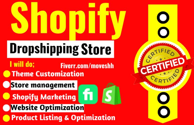 I will setup,design,redesign,revamp,theme update, store SEO, bug fixing, store redesign