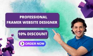 I will design Framer website, convert Figma to Framer, Framer motion and animation