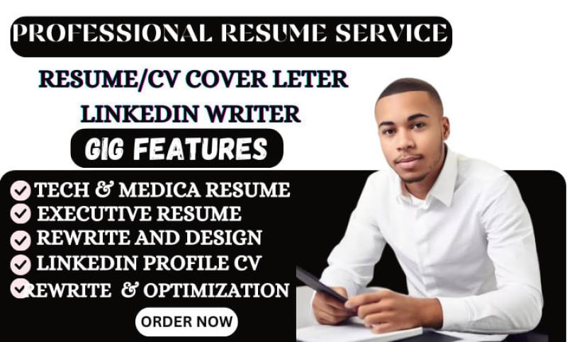 I will write and design a professional resume for your LinkedIn optimization