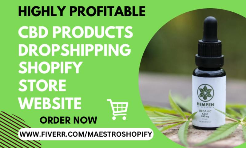 Design I will CBD Vape Marijuana Cannabis Cigarette Dropshipping Shopify Store Website