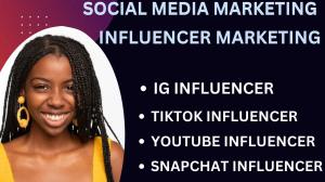 I will find the best TikTok, Instagram, YouTube, Snapchat influencer