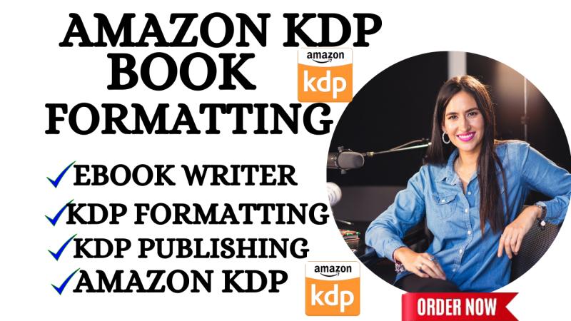 I will offer services for ebook writing, Amazon KDP book formatting, Kindle book publishing, and ebook marketing