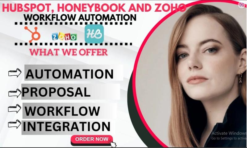 customize and automate your zoho, honeybook and hubspot CRM