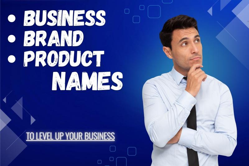 I will create a iconic name for business, brand or product