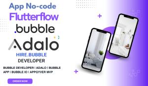 I will flutterflow adalo bubble mobile web app develop bubble app with API integration