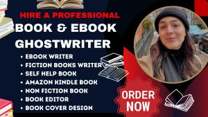 I will self help book amazon kindle ebook writer book writer fiction ghostwriter