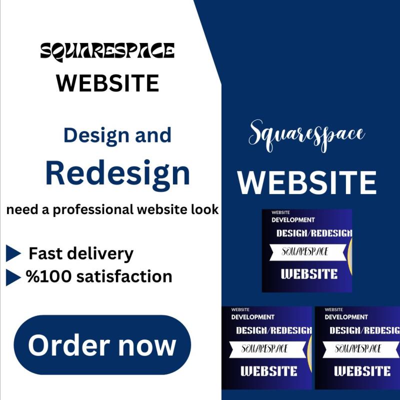I Will Design, Redesign Squarespace Website and Customization