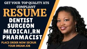 I will write medical, charge nurse, student nurse, pharmacist, rn, and surgeon resume