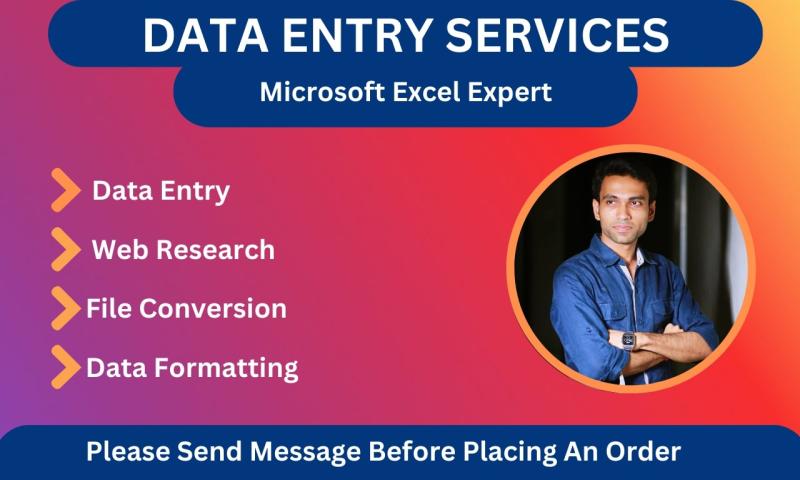 I will do professional excel data entry, formatting and web scraping