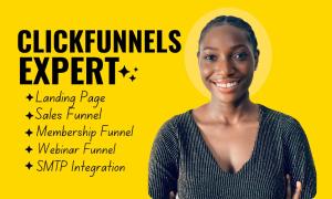 I will design ClickFunnels landing page, ClickFunnels sales funnel, GoHighLevel