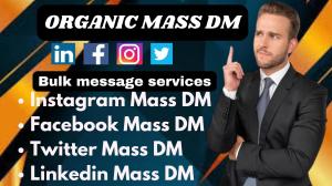 I will organically grow your audience with targeted mass dm