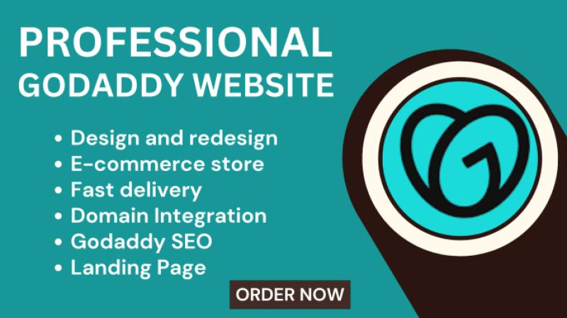 I will do GoDaddy website redesign, GoDaddy website design, and GoDaddy website