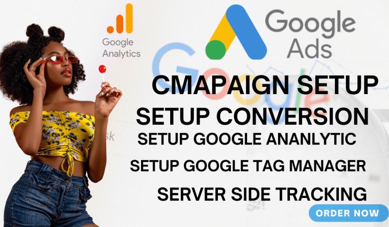 I will setup for you google ads build, PPC campaign, conversion tracking, tag manager