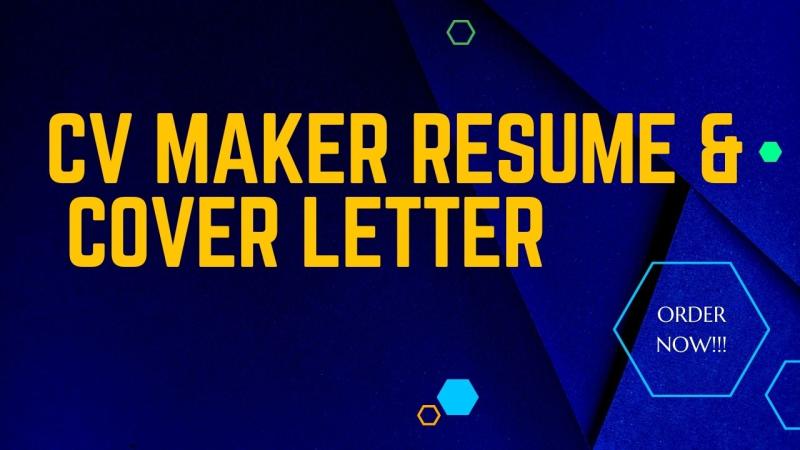 I will create a CV maker, write professional resume and cover letter