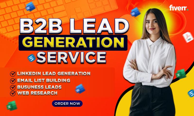 I will do b2b lead generation linkedin lead generation any industry