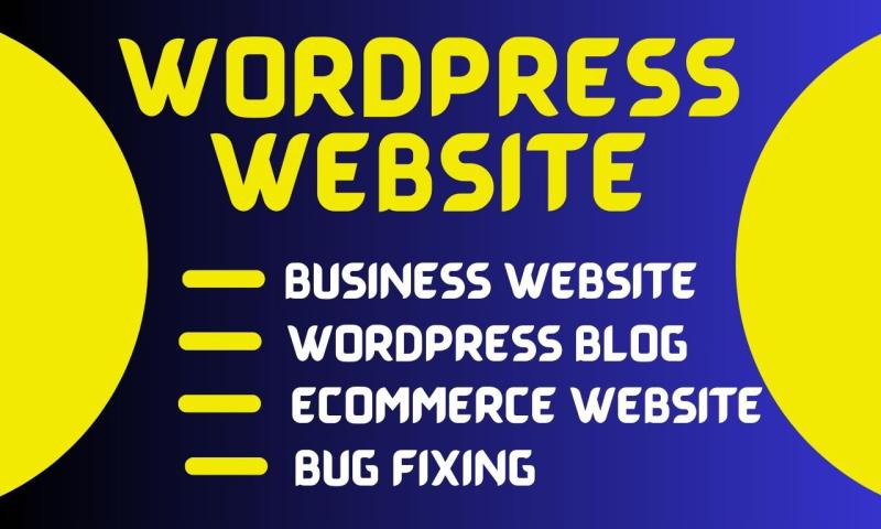 I will build business website, wordpress blogs, ecommerce website, using elementor pro