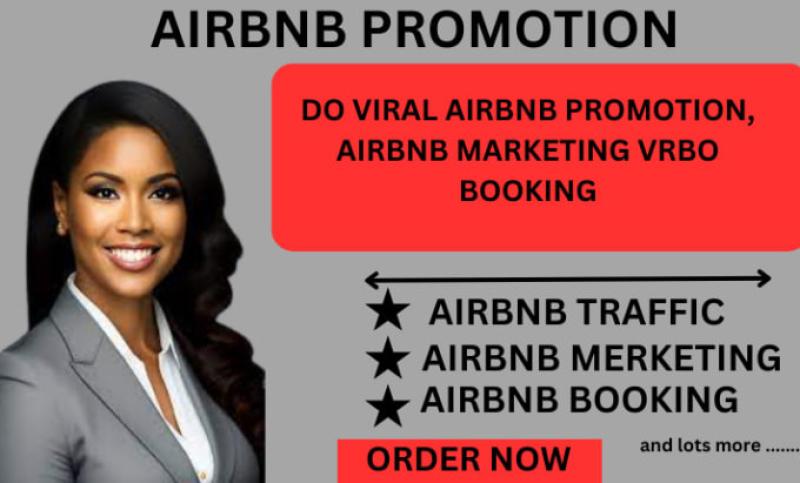 I will do viral Airbnb promotion, Airbnb marketing and vrbo booking