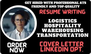 I will craft logistics, warehouse, transportation CV, supply chain resume