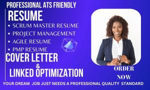 I will write Scrum Master Resume, Agile Resume, Project Management, Resume Writing